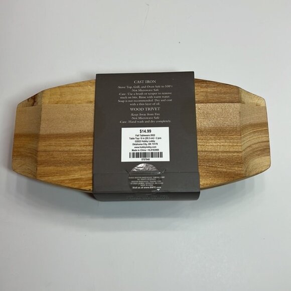 Mini Cast Iron with Wood Trivet - Picture 3 of 4